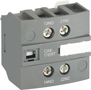 Блок контактный CA4-11ERT (1НО+1НЗ) фронтальный для контакторов AF..RT и NF..RT. Не допускается установка на AF80 и AF96