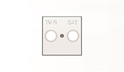 Накладка для TV-R-SAT розетки, серия SKY, цвет альпийский белый
