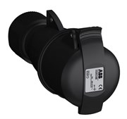 Розетка кабельная Easy&Safe 332EC6B,32А,3P+E,IP44,6ч,черн