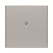 SRL-1-85PL Клавиша одинарная free@home, SKY, освещение, серебристая