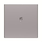 SRS-1-85PL Клавиша одинарная free@home, SKY, сцена, серебристая