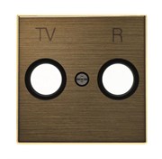 Накладка для TV-R розетки, серия SKY, цвет античная латунь