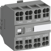 Блок контактный CA4-22EK (2НО+2НЗ) фронтальный с втычными клеммами для контакторов AF26-AF38..-30-00K