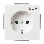 &quot;Розетка SCHUKO 16А 250В с защитными шторками, с маркировкой &quot;&quot;EDV&quot;&quot;, серия Future/Axcent/Carat/Династия, цвет альпийский белый&quot;