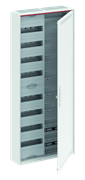 Шкаф 96М навесной с медиапанелями IP30, 1250x550x160 между DIN-рейками 125 мм и самозажимными клеммами N/PE и дверью с вент. отверстиями CA28VML
