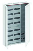 Шкаф 168М навесной с медиапанелями IP30, 1100x800x160 между DIN-рейками 125 мм и самозажимными клеммами N/PE и дверью с вент. отверстиями CA37VML