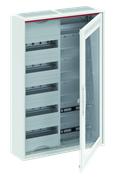 Шкаф 60М навесной с медиапанелями IP30, 800x550x160 между DIN-рейками 125 мм и самозажимными клеммами N/PE и Wi-Fi дверью с вент. отверстиями CA25VMW