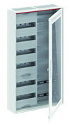 Шкаф 72М навесной с медиапанелями IP30, 950x550x160 между DIN-рейками 125 мм и самозажимными клеммами N/PE и Wi-Fi дверью с вент. отверстиями CA26VMW