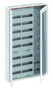Шкаф 192М навесной с медиапанелями IP30, 1250x800x160 между DIN-рейками 125 мм и самозажимными клеммами N/PE и Wi-Fi дверью с вент. отверстиями CA38VMW