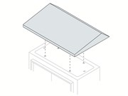 Крыша антидождевая для шкафов SR 300X200мм ШхГ
