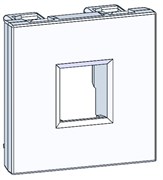 Лиц.плата W45 2мод 1xKeystone RAL9003