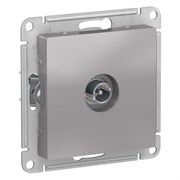 ATLASDESIGN TV РОЗЕТКА проходная 4DB, механизм, АЛЮМИНИЙ