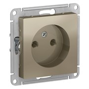 ATLASDESIGN РОЗЕТКА без заземления, 16А, механизм, ШАМПАНЬ