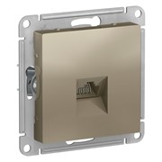 ATLASDESIGN РОЗЕТКА компьютерная RJ45, кат. 5Е, механизм, ШАМПАНЬ
