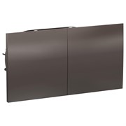 ATLASDESIGN РОЗЕТКА двойн. с заземл.со штор.со сдвиж. крышк, 16А, в сборе, МОККО