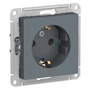ATLASDESIGN РОЗЕТКА с заземлением, 16А, механизм, ГРИФЕЛЬ