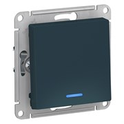 ATLASDESIGN 1-клавишный ВЫКЛЮЧАТЕЛЬ с подсветкой, сх.1а, 10АХ, механизм, ИЗУМРУД