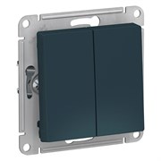 ATLASDESIGN 2-клавишный ПЕРЕКЛЮЧАТЕЛЬ, сх.6/2, 10АХ, механизм, ИЗУМРУД