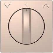 MERTEN D-Life ЦЕНТРАЛЬН. НАКЛАДКА д/поворот. мех-ма рольставней, ШАМПАНЬ