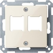 MERTEN ЦЕНТР.ПЛАТА д/розетки RJ11/RJ45, 2 поста, БЕЖЕВЫЙ, QF SM
