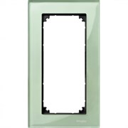 MERTEN M-Elegance РАМКА стеклянная 2 поста б/перегородки, ИЗУМРУД, SM