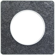 ODACE РАМКА 1-постовая, для механизма белого цвета, ЧЕРНЫЙ ФОСФОР