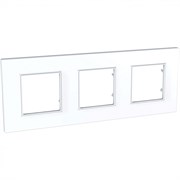 UNICA QUADRO РАМКА 3-постовая, БЕЛЫЙ
