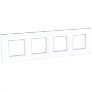 UNICA QUADRO РАМКА 4-постовая, БЕЛЫЙ