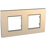 UNICA QUADRO РАМКА 2-постовая, МЕДЬ