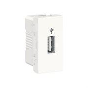 UNICA MODULAR USB-КОННЕКТОР, 1 модуль, белый
