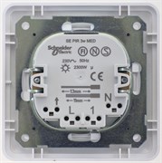 W59 ИК ДАТЧИК ДВИЖЕНИЯ PRO 2300ВТ, в сборе, МАТОВЫЙ ХРОМ