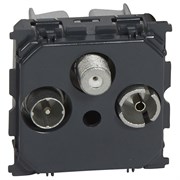 Механизм розетки TV-FM-SAT Legrand CELIANE, скрытый монтаж, 067388