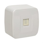 Минск Розетка RJ-45 1-местная, ОП 1А, 120В, белая EKF Basic