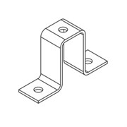 (ПОД ЗАКАЗ) Прямоугольная скоба для сдвоенного СТРАТ профиля 41х41 по высоте (гальваника)