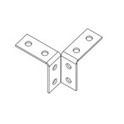 (ПОД ЗАКАЗ) Пластина угловая 3Д (гальваника)