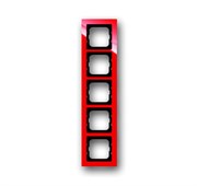 Рамка 5-постовая, серия axcent, цвет красный