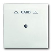 Плата центральная (накладка) для механизма карточного выключателя 2025 U, серия impuls, цвет белый бархат
