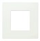 Рамка 1-постовая, 2-модульная, базовая, серия Zenit, цвет альпийский белый - фото 117043