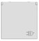 Розетка SCHUKO с заземлением, с крышкой, со шторками, 16А / 250В, серия Zenit, цвет серебристый - фото 117159