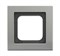 Рамка 1-постовая, серия Axcent, металл, цвет платина - фото 118213