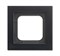 Рамка 1-постовая, серия Axcent, металл, цвет матовый черный - фото 118223