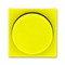 Накладка ABB Levit для светорегулятора поворотного жёлтый / дымчатый чёрный - фото 118234