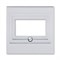 Накладка ABB Levit для розеток USB / HDMI / VGA серебро - фото 118328