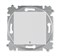 Выключатель одноклавишный с подсветкой ABB Levit серый / белый - фото 118497