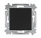 Переключатель кнопочный одноклавишный ABB Levit антрацит / дымчатый чёрный - фото 118509