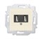 USB зарядка двойная ABB Levit слоновая кость - фото 119039