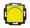 Светорегулятор ABB Levit поворотно-нажимной 60-600 Вт R жёлтый / дымчатый чёрный - фото 119071