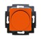 Светорегулятор ABB Levit поворотно-нажимной 60-600 Вт R оранжевый / дымчатый чёрный - фото 119085