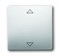 Клавиша для механизма электронного выключателя Busch-Jalousiecontrol 6411 U-101, 6411 U/S-101, 6418 U, реле 6402 U, серия pure/сталь - фото 119527