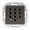 Накладка для механизма электронного выключателя с кодовой клавиатурой 8153.5, серия SKY, цвет чёрный барх. - фото 137721